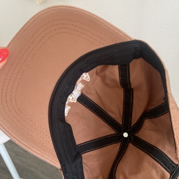 Boutique women’s MAMA embroidered baseball hat blush mauve brown dad cap OSFM - Picture 4 of 16